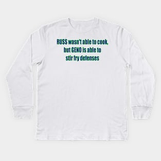 seattle seahawks gifts about Russ and Geno Kids Long Sleeve T-Shirt